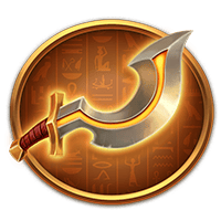 戰神賽特2彎刃戰刀符號，中低倍常見盤面圖示。