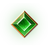 戰神賽特2綠色方形寶石符號，低倍基礎圖示之一。